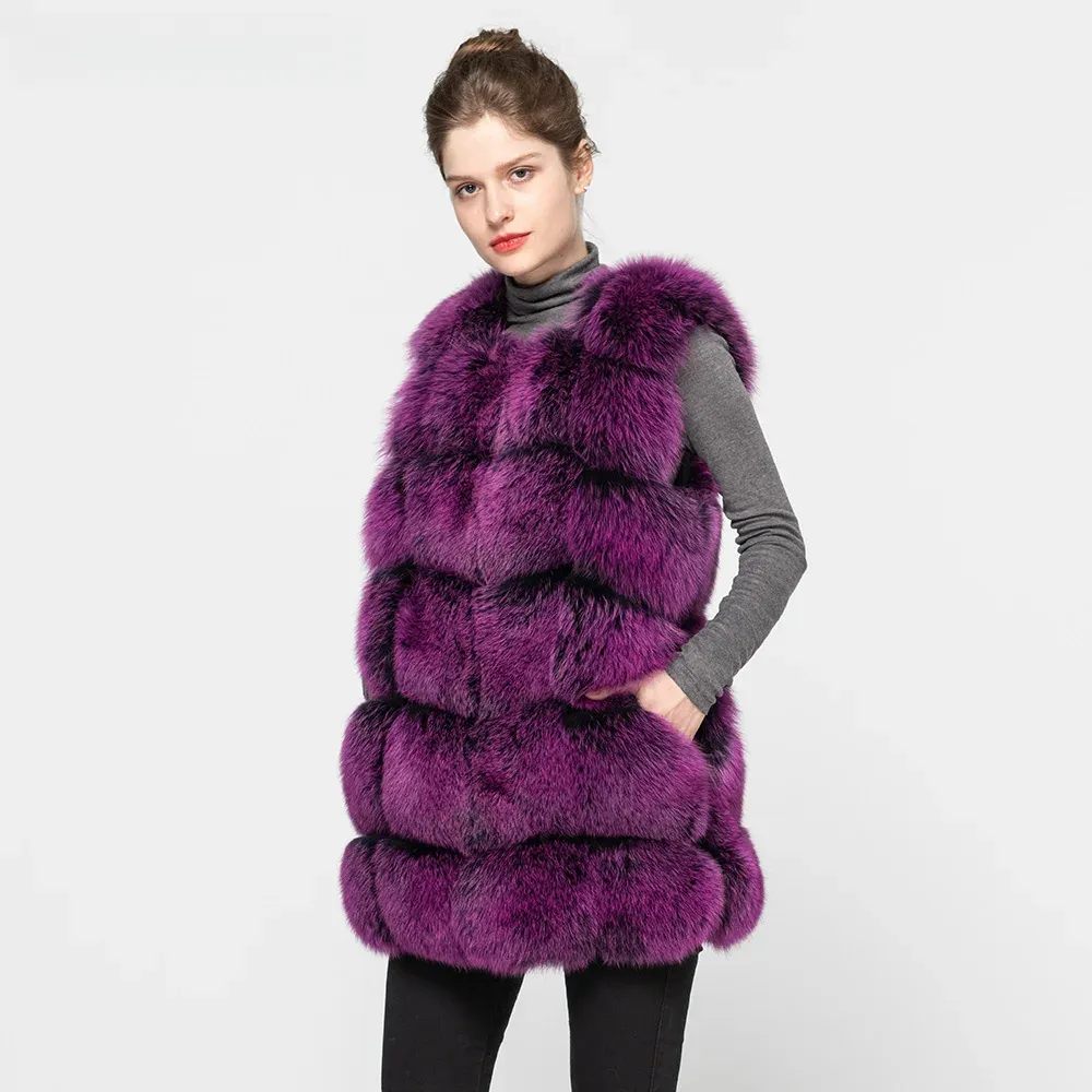 Women's Winter Warm Fur Vest Fashion Style Waistcoat - WGLUVF fur