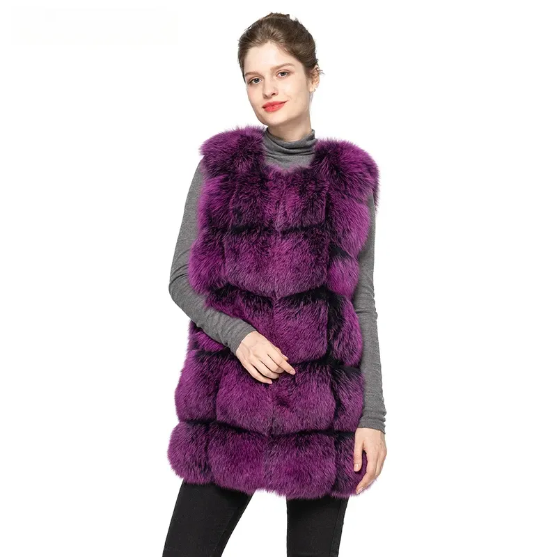 Women's Winter Warm Fur Vest Fashion Style Waistcoat - WGLUVF fur